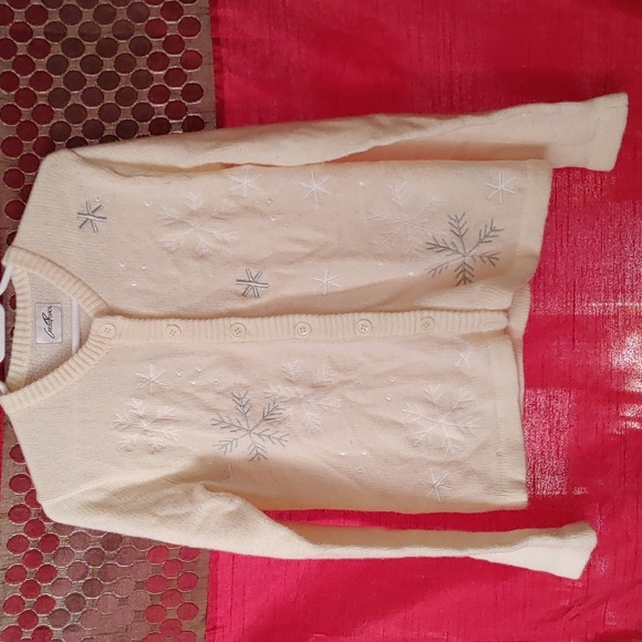 Vintage Cross Roads Knitted Button Up Sweater Sz Sm - Picture 1 of 6